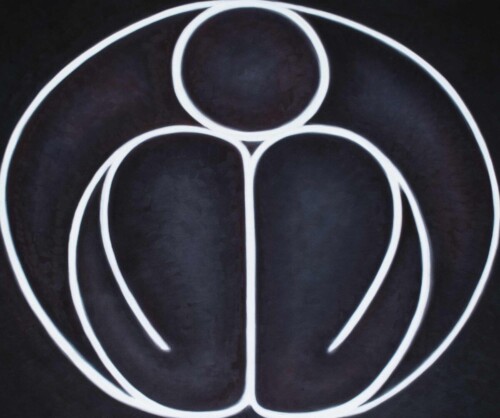 Body 4 2021,  2021, 50 X 60 cms (20″ X 24″), oil on unstretched canvas 
