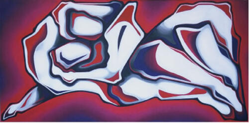 tile 47 the darkness, oil on canvas, 60 X 122 cms (24” X 48”), 2006